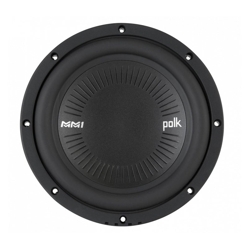 Polk Audio MM842 SVC MM1 Series 8" Marine & Car Subwoofer â€“ 900W, 30â€“200Hz Frequency Response, Single 4-Ohm Voice Coil, Polypropylene Woofer Cone, Compact Subwoofer car Audio for Powerful Bass - Image 1